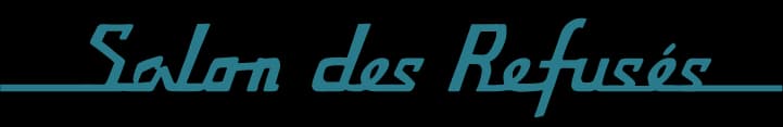Salon des Refusés logo with a horizontal teal line